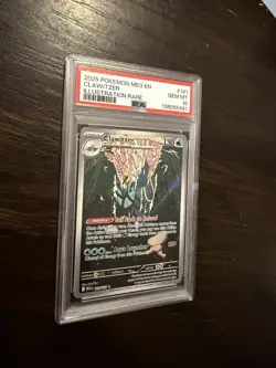 2025 POKEMON MEG EN-MEGA EVOLUTION 141 CLAWITZER ILLUSTRATION RARE - PSA 10 - Image 1