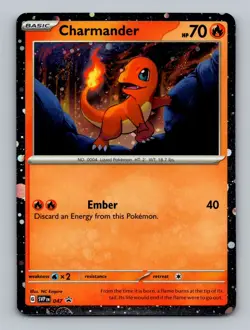 Charmander (Cosmos Holo) 047 Holo Promo Scarlet & Violet Promo Pokemon Holo NM - Image 1
