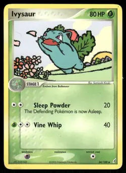 2006 Pokemon Ivysaur Uncommon Crystal Guardians 34/100 DMG - Image 1