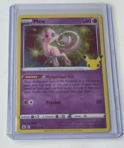 Mew 11/25 - Celebrations 25th Anniversary Holo Pokemon NM/M - Image 1