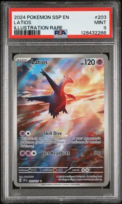 PSA 9 Latios IR - Pokemon Surging Sparks #203 - Image 1