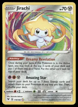 Jirachi Amazing Rare SWSH04: Vivid Voltage 119/185 NM Pokemon TCG - Image 1