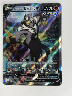 Pokemon TCG Battle Styles Alt Art Rapid Strike Urshifu V 153/163 Near Mint - Image 1