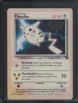 Pokemon TCG Pikachu 4 WoTC Movie Promo Sun Faded - Image 1