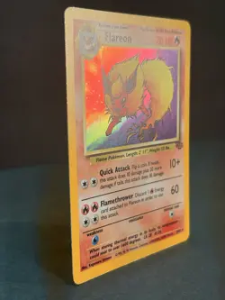 Flareon 3/64 Unlimited Holo Rare - Pokemon Jungle Set LP - Image 2