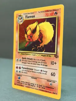 Flareon 3/64 Unlimited Holo Rare - Pokemon Jungle Set LP - Image 3