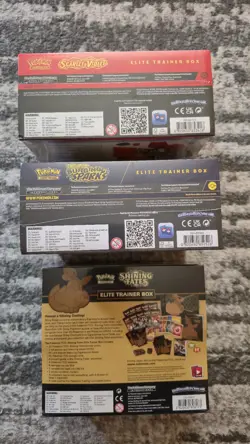 Pokemon Lot of 3: Scarlet & Violet, Surging Sparks,Shining Fates Factory Sealed - Image 4