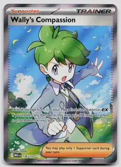 Wally's Compassion 176/132 Mega Evolution Pokemon NM - Image 1