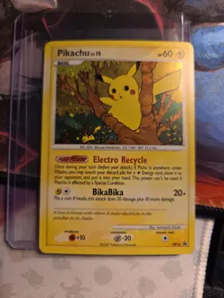 2007 Pokemon Diamond & Pearl Black Star Promo #DP16 Pikachu Holo LP WOW LOOKING - Image 1