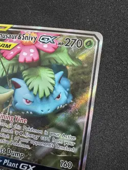 Venusaur and Snivy GX SM229 Pokemon TCG Tag Team Black Star Promo NM - Image 3