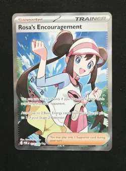 Rosa's Encouragement 114/088 Ultra Rare Full Art Perfect Order Pokemon NM - Image 1