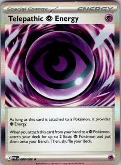 Telepathic Psychic Energy Perfect Order 088/088 Rare Holo Pokemon Near Mint - Image 1