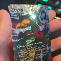 MTG Raph's Jitte Legendary Artifact Equipment Foil TMNT M0019 Peter Laird - Image 3