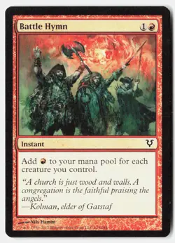 Battle Hymn 128 Common Avacyn Restored Magic: The Gathering Near Mint - Image 1
