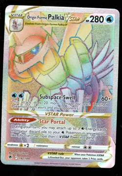 Pokemon Origin Forme Palkia VSTAR SWSH10: Astral Radiance #192/189 NM - Image 1