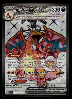 Charizard ex 215/197 Ultra Rare Obsidian Flames Pokemon Card - Image 1