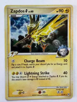 Zapdos G 12/99 Arceus Holo Rare Pokemon Card MP - Image 1
