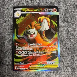 Pokemon Mega Evolution #156/132 Camerupt ex -full Art Holo Double Rare / - Image 2