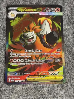 Pokemon Mega Evolution #156/132 Camerupt ex -full Art Holo Double Rare / - Image 3