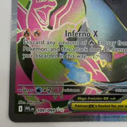Mega Charizard X EX 109/094 Pokemon ME02: PFL Ultra Rare Holo 2025 NM - Image 5