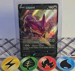 Pokemon TCG Liepard V 104/198 Chilling Reign Holo 2021 NM - Image 1