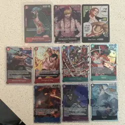 One Piece Paramount War OP-02 Card Lot (Alternate Art/Parallel, SR, Promo, Don!) - Image 1