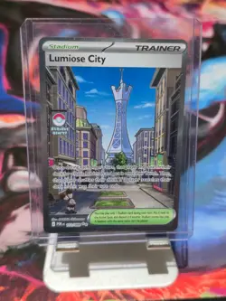 Lumiose City 111/088 Pokemon TCG Me03 Perfect Order Full Art Holo Trainer - Image 1