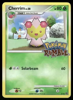 Pokemon Cards Cherrim 2/16 Pokemon Rumble MP *2 - Image 1