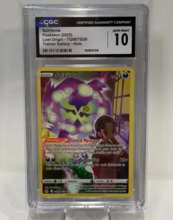 2022 Pokemon Lost Origin Trainer Gallery Spiritomb Holo CGC 10 6106757215 - Image 1