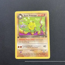 Dark Primeape 43/82 Team Rocket 1st Edition Pokemon TCG Card Near Mint - Image 1