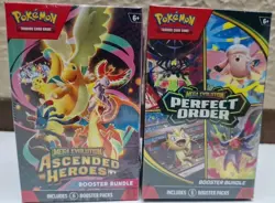 Pokemon TCG 1- Perfect Order/ 1- Ascended Heroes Booster Bundle Mega Evolution - Image 1
