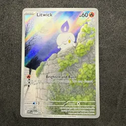 Litwick 101/086 Sv: White Flare Holo Illustration Rare Pokemon TCG - Image 1