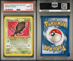 Pokemon Shining Celebi Neo Destiny Unlimited Holo Secret Rare #106 PSA 10 - Image 3