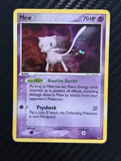 2006 Pokemon TCG Mew 4/17 Holo Rare HP 70 - Image 1