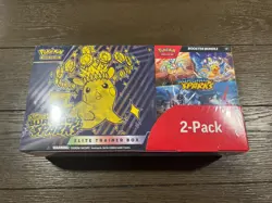 Pokemon TCG Surging Sparks Elite Trainer Box Booster Bundle 2 Pack Costco Sealed - Image 1