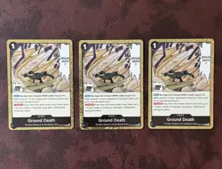 Lot of 3 - Ground Death OP14-096 One Piece CG Holo Rare Playset (MINT) - Image 1