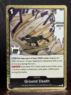 Lot of 3 - Ground Death OP14-096 One Piece CG Holo Rare Playset (MINT) - Image 2
