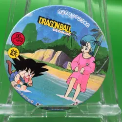 Bulma Son Goku 346 Dragon Ball Z Shueisha Menko Anime TCG Card Japan 1.8 inch - Image 1