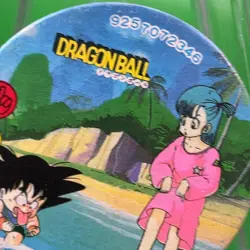 Bulma Son Goku 346 Dragon Ball Z Shueisha Menko Anime TCG Card Japan 1.8 inch - Image 3