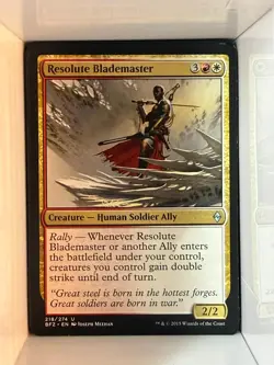 Resolute Blademaster 218 Uncommon Battle for Zendikar Magic: The Gathering NM - Image 1