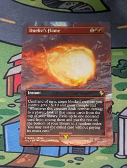 MTG | Duelist's Flame | Borderless Final Fantasy Commander | NM - Image 1