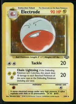 1999 Pokemon TCG Jungle Electrode 2/64 Holo Rare Near Mint - Image 1