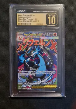 2025 POKEMON MEGA CHARIZARD X EX UPC #023 MEGA CHARIZARD X EX CGC 10 PRISTINE - Image 1