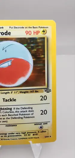 Pokemon TCG Electrode Jungle 2/64 Holo Unlimited Holo Rare - Image 2