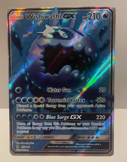 Pokemon TCG Pokemon Wishiwashi GX Wishiwashi Ultra Rare Holo - Image 1