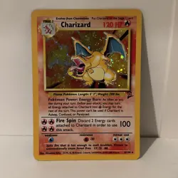 Pokemon Charizard Base Set 2 4/130 Holo 2000 English Holo Rare - Image 1