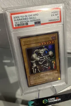 2002 Yu-Gi-Oh - MRD - Summoned Skull PSA 6 1st Edition German #G003 - Image 1