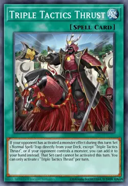 Triple Tactics Thrust L26D-ENX24 1st ED NM Yu-Gi-Oh! - Image 1