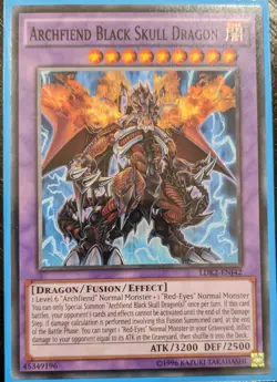 YuGiOh Archfiend Black Skull Dragon LDK2-ENJ42 NM - Image 1