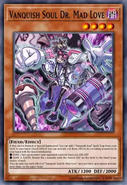 Yugioh RA04-EN045 - Vanquish Soul Dr. Mad Love - Platinum Secret Rare - Image 1